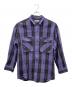 MONKEY TIME（モンキータイム）の古着「オーバーサイズシャツ」｜バイオレット×ブラック