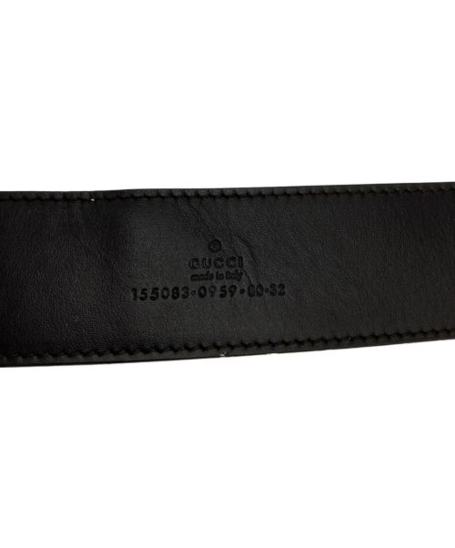 GUCCI（グッチ）GUCCI (グッチ) レザーベルト ホワイト×ブラウンの古着・服飾アイテム