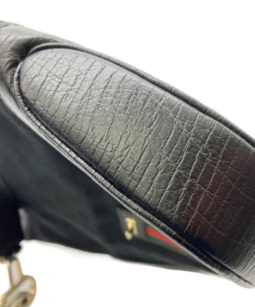 GUCCI（グッチ）GUCCI (グッチ) シェリーライン セミショルダーバッグ ブラックの古着・服飾アイテム