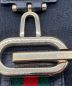 中古・古着 GUCCI (グッチ) シェリーライン セミショルダーバッグ ブラック：50000円