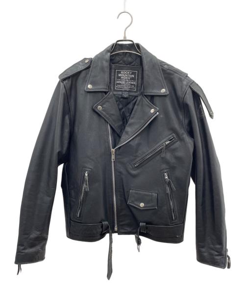 ROCKY MOUNTAIN HIDES（ロッキーマウンテン）ROCKY MOUNTAIN HIDES (ロッキーマウンテン) レザージャケット ブラック サイズ:Mの古着・服飾アイテム