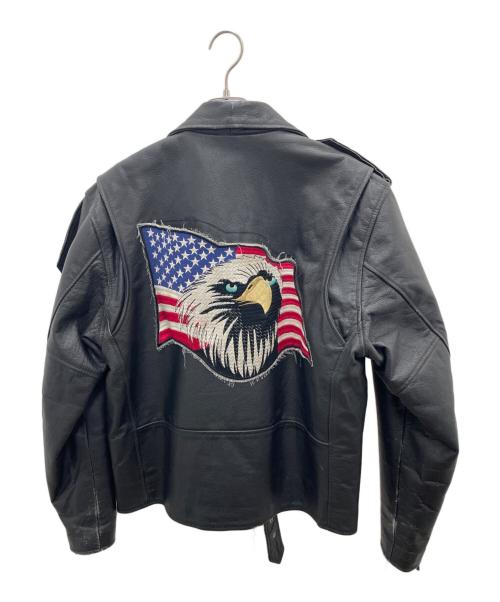 ROCKY MOUNTAIN HIDES（ロッキーマウンテン）ROCKY MOUNTAIN HIDES (ロッキーマウンテン) レザージャケット ブラック サイズ:Mの古着・服飾アイテム