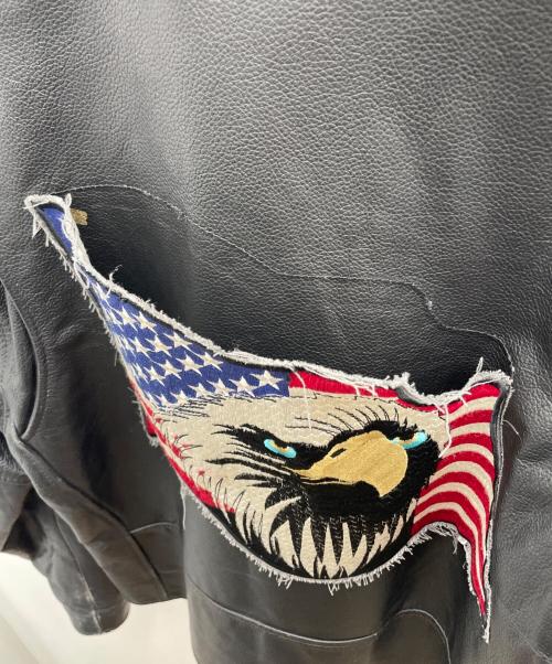 ROCKY MOUNTAIN HIDES（ロッキーマウンテン）ROCKY MOUNTAIN HIDES (ロッキーマウンテン) レザージャケット ブラック サイズ:Mの古着・服飾アイテム