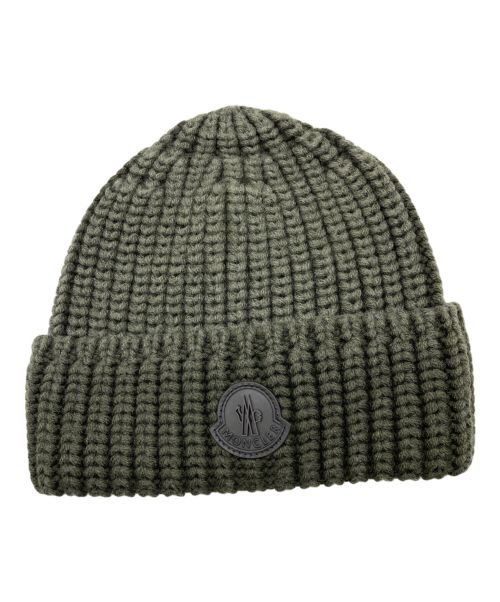 MONCLER（モンクレール）MONCLER (モンクレール) ニット帽 オリーブ 未使用品の古着・服飾アイテム