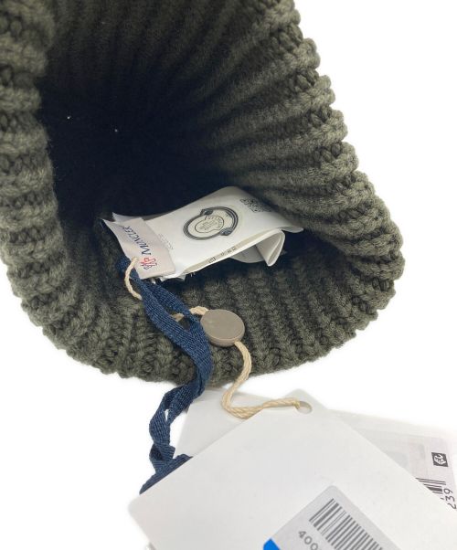 MONCLER（モンクレール）MONCLER (モンクレール) ニット帽 オリーブ 未使用品の古着・服飾アイテム