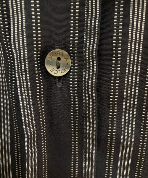 DOLCE & GABBANA（ドルチェ＆ガッバーナ）DOLCE & GABBANA (ドルチェ＆ガッバーナ) ドレスシャツ ネイビー サイズ:39の古着・服飾アイテム