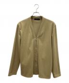 ARTISANアルチザン）の古着「ジャージーはっぴカーディガン」｜カーキ