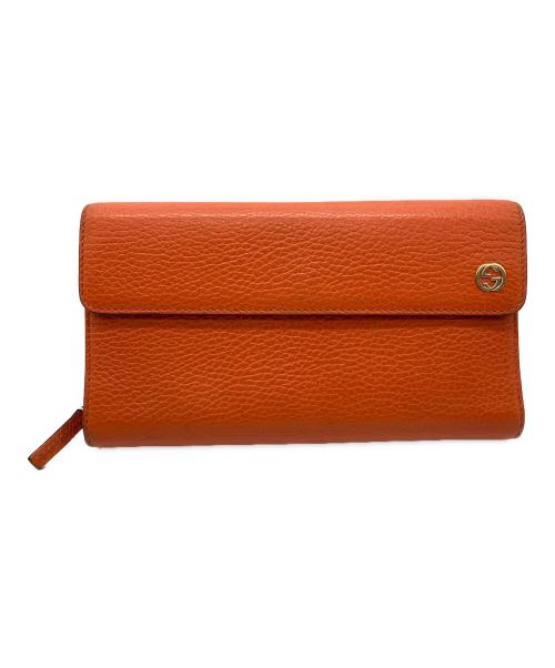GUCCI（グッチ）GUCCI (グッチ) 長財布 オレンジの古着・服飾アイテム