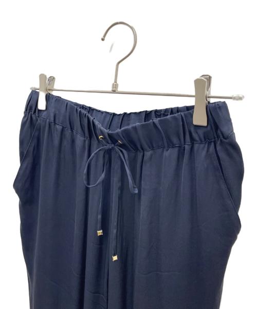 DEUXIEME CLASSE（ドゥーズィエム クラス）DEUXIEME CLASSE (ドゥーズィエム クラス) シルクパンツ ネイビー サイズ:36の古着・服飾アイテム