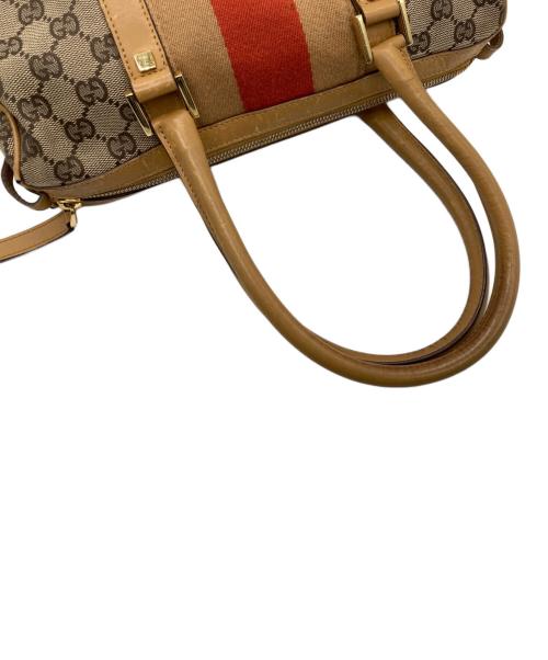 GUCCI（グッチ）GUCCI (グッチ) ミニボストンバッグ ブラウンの古着・服飾アイテム