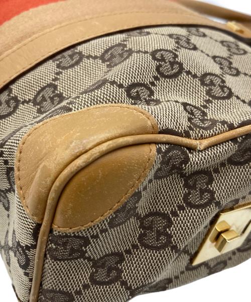 GUCCI（グッチ）GUCCI (グッチ) ミニボストンバッグ ブラウンの古着・服飾アイテム