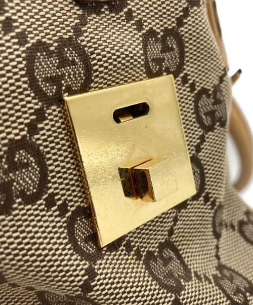 GUCCI（グッチ）GUCCI (グッチ) ミニボストンバッグ ブラウンの古着・服飾アイテム