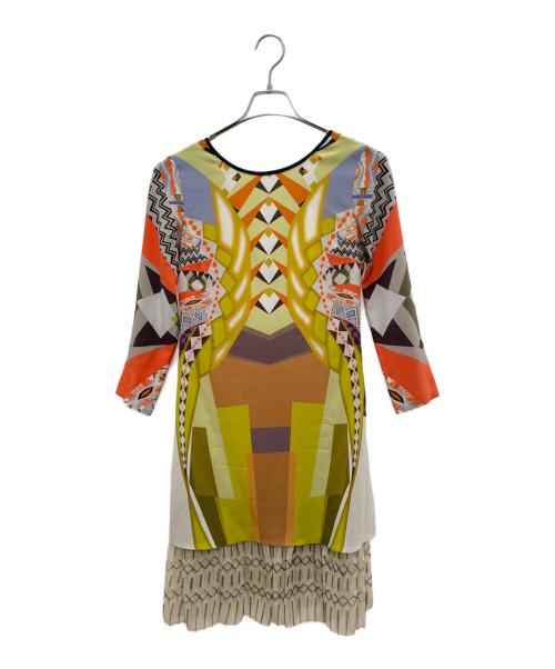 ETRO（エトロ）ETRO (エトロ) シルクワンピース マルチカラー サイズ:38の古着・服飾アイテム