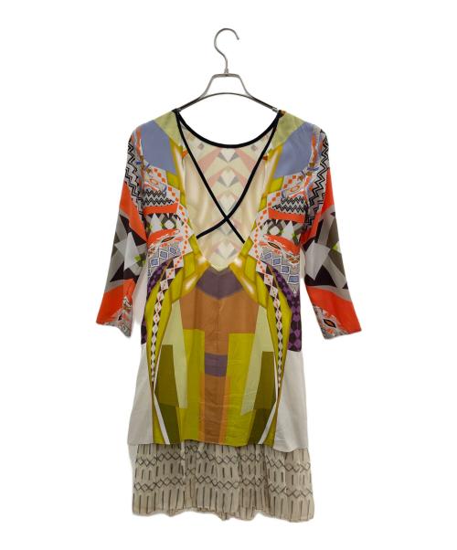 ETRO（エトロ）ETRO (エトロ) シルクワンピース マルチカラー サイズ:38の古着・服飾アイテム