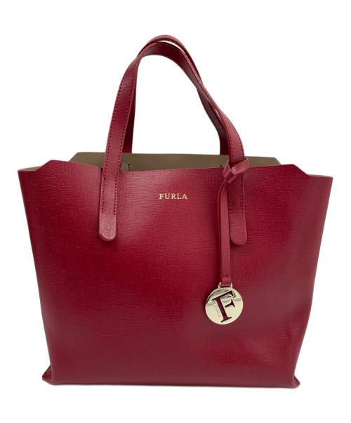 FURLA（フルラ）FURLA (フルラ) ハンドバッグ レッドの古着・服飾アイテム