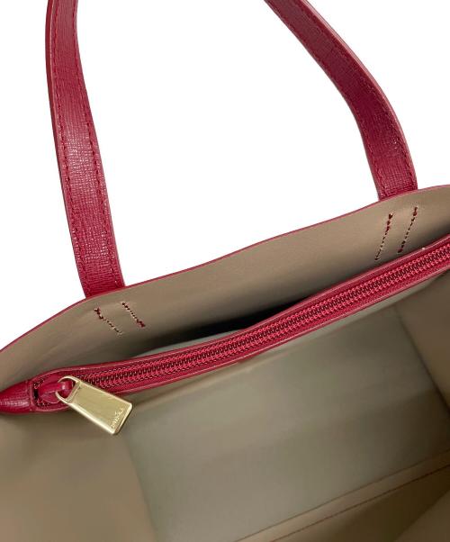 FURLA（フルラ）FURLA (フルラ) ハンドバッグ レッドの古着・服飾アイテム