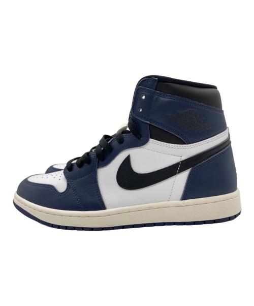 NIKE（ナイキ）NIKE (ナイキ) ハイカットスニーカー ネイビー×ホワイト サイズ:ＵＫ10/ＥＵＲ45　29㎝の古着・服飾アイテム