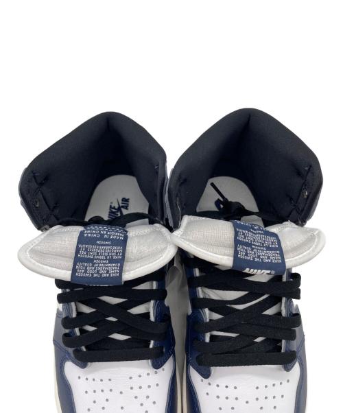 NIKE（ナイキ）NIKE (ナイキ) ハイカットスニーカー ネイビー×ホワイト サイズ:ＵＫ10/ＥＵＲ45　29㎝の古着・服飾アイテム