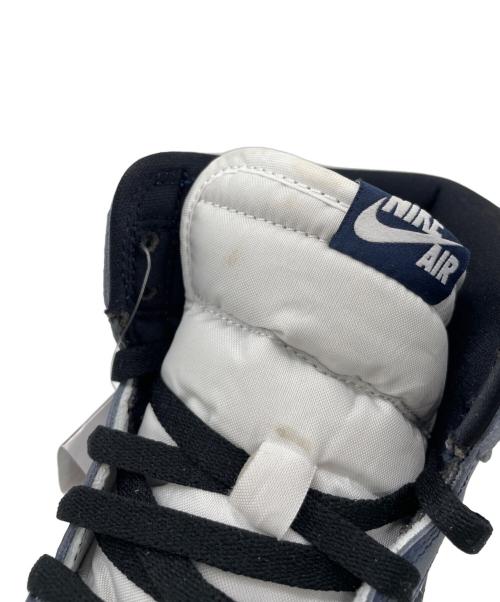 NIKE（ナイキ）NIKE (ナイキ) ハイカットスニーカー ネイビー×ホワイト サイズ:ＵＫ10/ＥＵＲ45　29㎝の古着・服飾アイテム