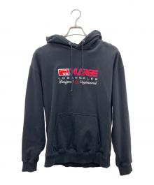 X-LARGE（エクストララージ）の古着「XLARGE INC HOODED SWEATSHIRT」｜ブラック