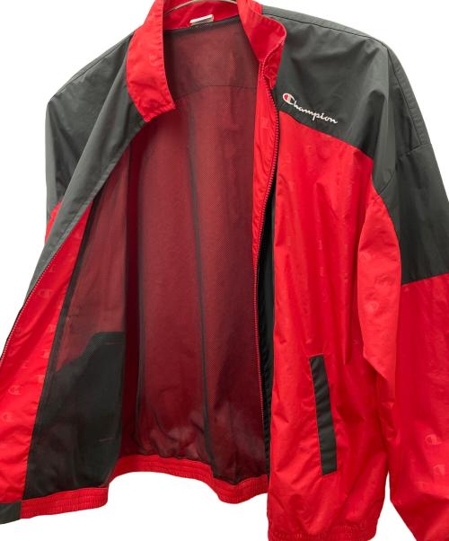 Champion（チャンピオン）Champion (チャンピオン) ジップジャケット レッド×ブラック サイズ:Lの古着・服飾アイテム