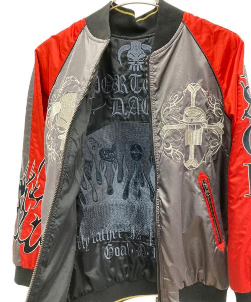 ONE PIECE（ワンピース）ONE PIECE (ワンピース) リバーシブルスカジャン レッド サイズ:Mの古着・服飾アイテム