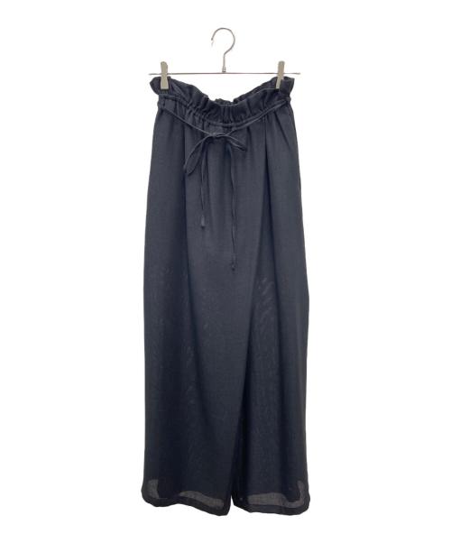 BLACK by moussy（ブラックバイマウジー）BLACK by moussy (ブラックバイマウジー) mesh relax pants ブラック サイズ:Freeの古着・服飾アイテム