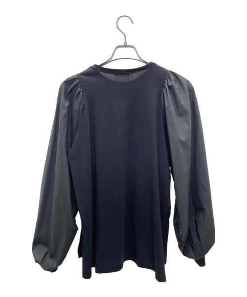 YORI（ヨリ）YORI (ヨリ) ボリュームパフスリーブブラウス ブラック サイズ:Fの古着・服飾アイテム