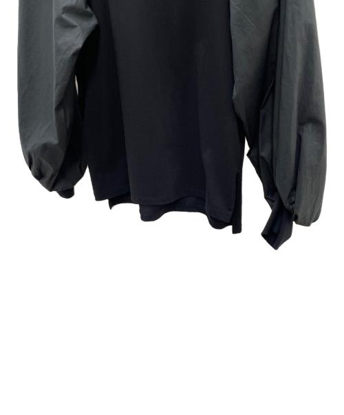 YORI（ヨリ）YORI (ヨリ) ボリュームパフスリーブブラウス ブラック サイズ:Fの古着・服飾アイテム