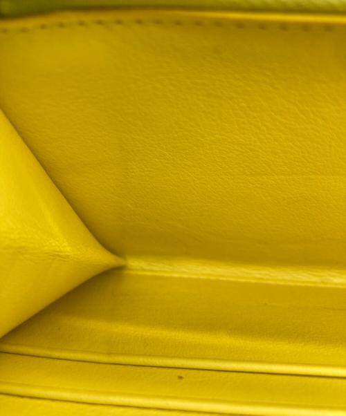 CELINE（セリーヌ）CELINE (セリーヌ) 2つ折り財布 グレー×イエローの古着・服飾アイテム