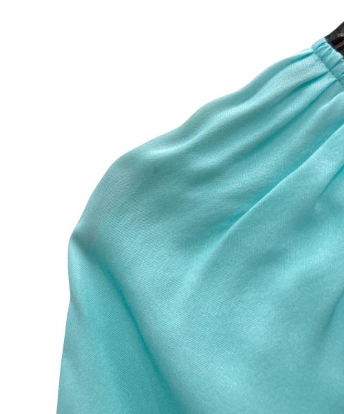 Emilio Pucci（エミリオ プッチ）Emilio Pucci (エミリオ プッチ) シルクブラウス スカイブルー サイズ:Ｍの古着・服飾アイテム