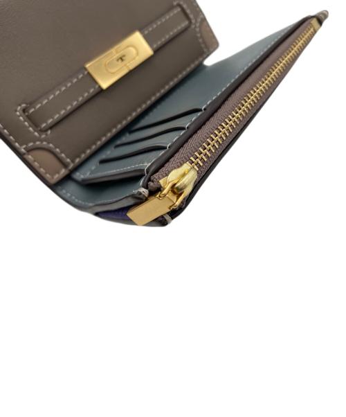 TORY BURCH（トリーバーチ）TORY BURCH (トリーバーチ) 3つ折り財布 ブラウンの古着・服飾アイテム