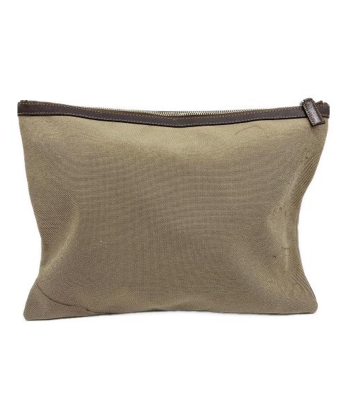 PRADA（プラダ）PRADA (プラダ) クラッチバッグ ブラウンの古着・服飾アイテム