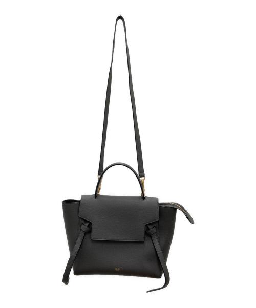 CELINE（セリーヌ）CELINE (セリーヌ) CELINE マイクロベルトバック 角若干のスレコバ割れ有 グレーの古着・服飾アイテム