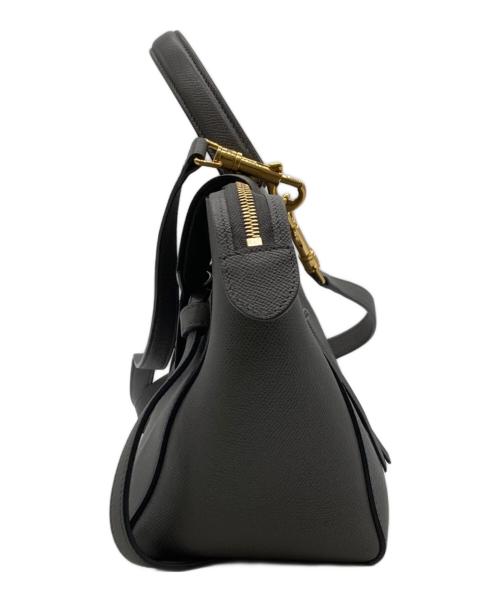 CELINE（セリーヌ）CELINE (セリーヌ) CELINE マイクロベルトバック 角若干のスレコバ割れ有 グレーの古着・服飾アイテム