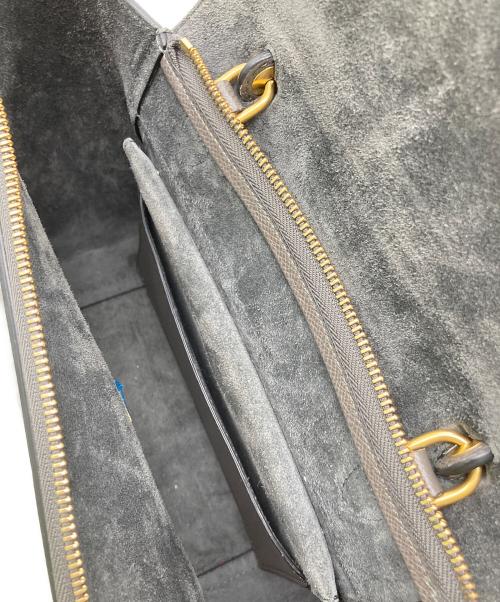 CELINE（セリーヌ）CELINE (セリーヌ) CELINE マイクロベルトバック 角若干のスレコバ割れ有 グレーの古着・服飾アイテム