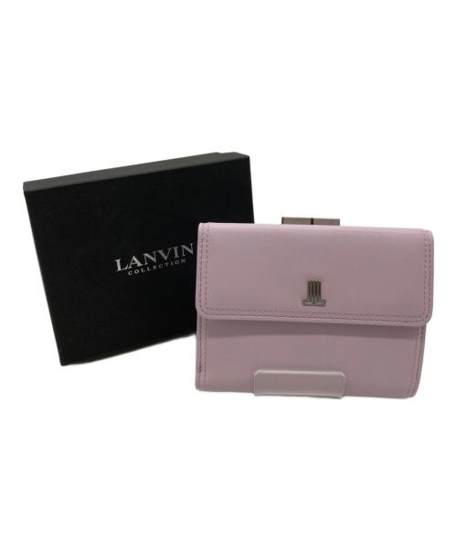 LANVIN（ランバン）LANVIN (ライバン) 2つ折り財布 バイオレット 未使用品の古着・服飾アイテム