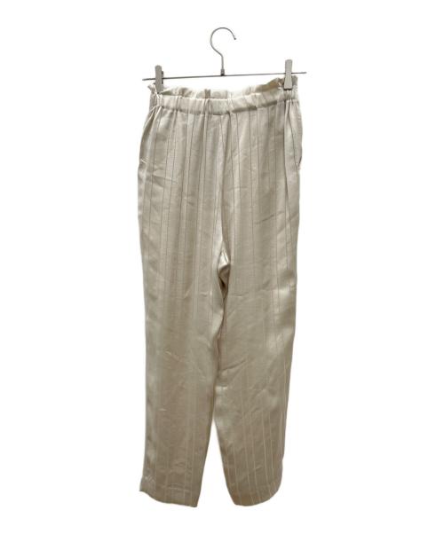 Adam et Rope（アダム エ ロペ）Adam et Rope (アダム エ ロペ) サテンテーパードパンツ ベージュ サイズ:Free 未使用品の古着・服飾アイテム