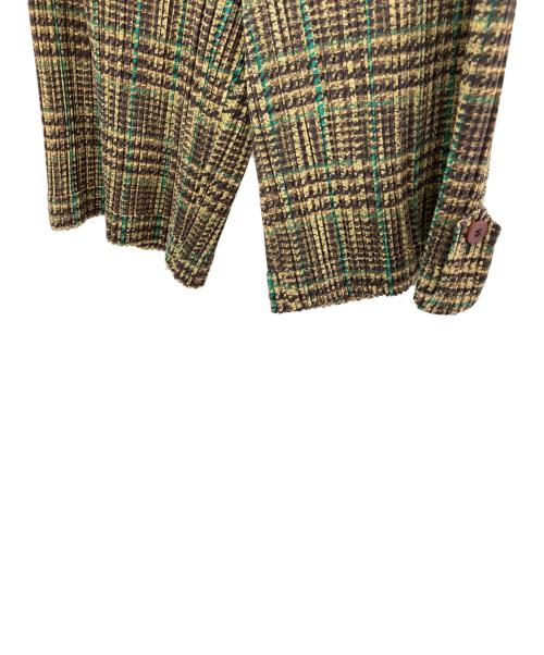 PLEATS PLEASE（プリーツプリーズ）PLEATS PLEASE (プリーツプリーズ) プリーツ加工キュロットパンツ ブラウン サイズ:3の古着・服飾アイテム