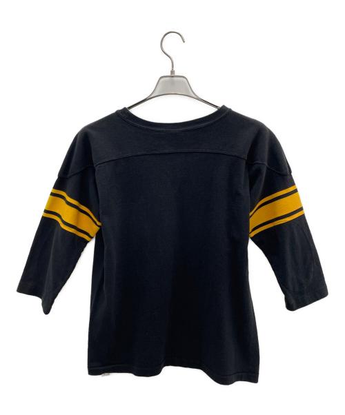 Champion（チャンピオン）Champion (チャンピオン) フットボールTシャツ ブラック サイズ:Mの古着・服飾アイテム