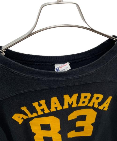 Champion（チャンピオン）Champion (チャンピオン) フットボールTシャツ ブラック サイズ:Mの古着・服飾アイテム