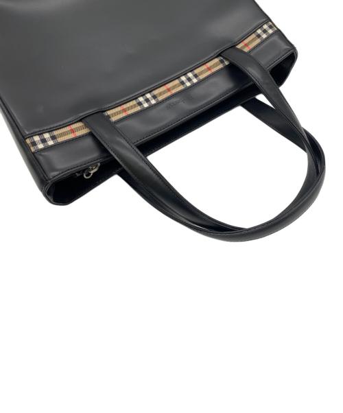 Burberry's（バーバリー）Burberry's (バーバリーズ) ハンドバッグ ブラックの古着・服飾アイテム