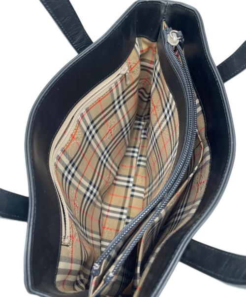 Burberry's（バーバリー）Burberry's (バーバリーズ) ハンドバッグ ブラックの古着・服飾アイテム