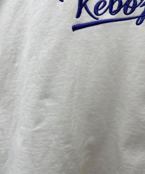 KEBOZ（ケボズ）KEBOZ (ケボズ) ハーフジップスウェット ホワイト サイズ:Lの古着・服飾アイテム