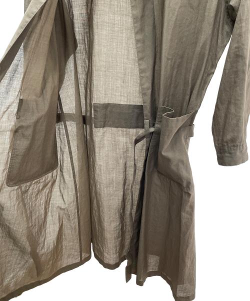 YOHJI YAMAMOTO（ヨウジヤマモト）YOHJI YAMAMOTO (ヨウジヤマモト) ラミーサージカルガウン ブラウン サイズ:XSの古着・服飾アイテム