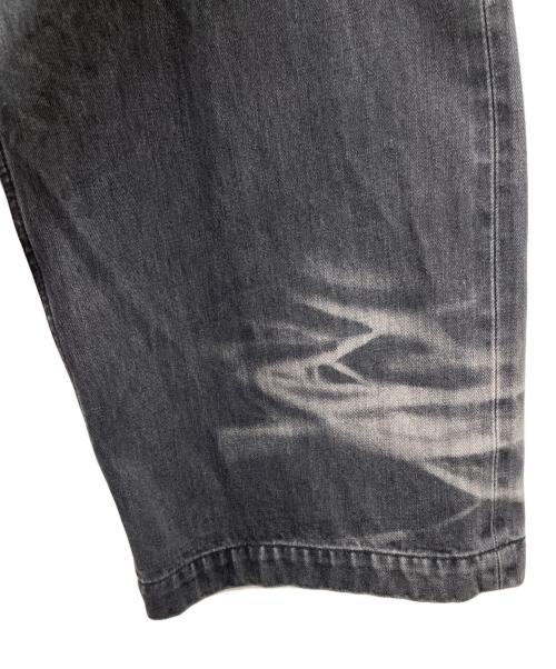 MAISON SPECIAL（メゾンスペシャル）MAISON SPECIAL (メゾンスペシャル) フロントデザインハイパーワイドデニムラップパンツ ブラック サイズ:01の古着・服飾アイテム