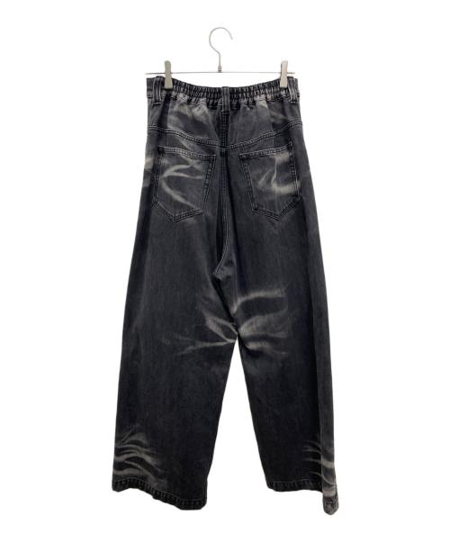 MAISON SPECIAL（メゾンスペシャル）MAISON SPECIAL (メゾンスペシャル) フロントデザインハイパーワイドデニムラップパンツ ブラック サイズ:01の古着・服飾アイテム