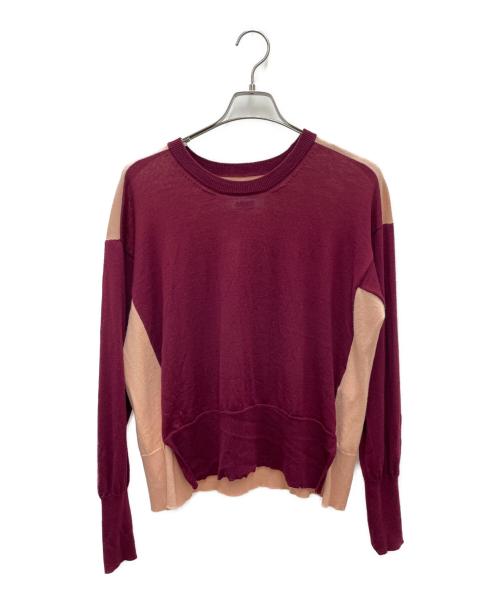 MM6 Maison Margiela（エムエムシックスメゾンマルジェラ）MM6 Maison Margiela (エムエムシックスメゾンマルジェラ) ニット レッド サイズ:Sの古着・服飾アイテム