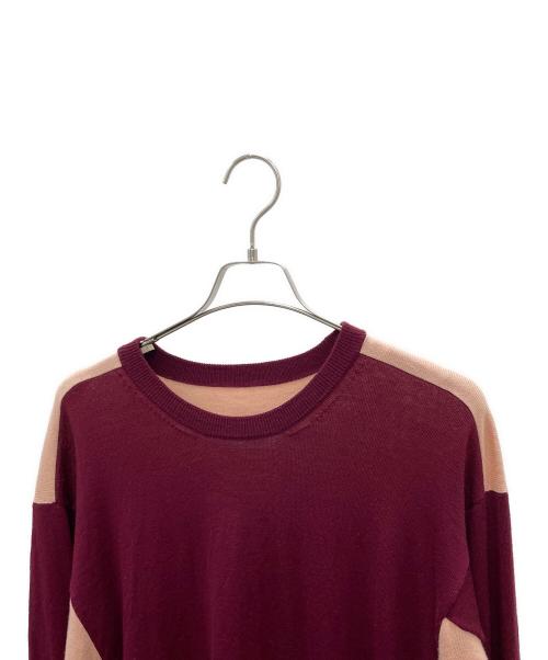 MM6 Maison Margiela（エムエムシックスメゾンマルジェラ）MM6 Maison Margiela (エムエムシックスメゾンマルジェラ) ニット レッド サイズ:Sの古着・服飾アイテム