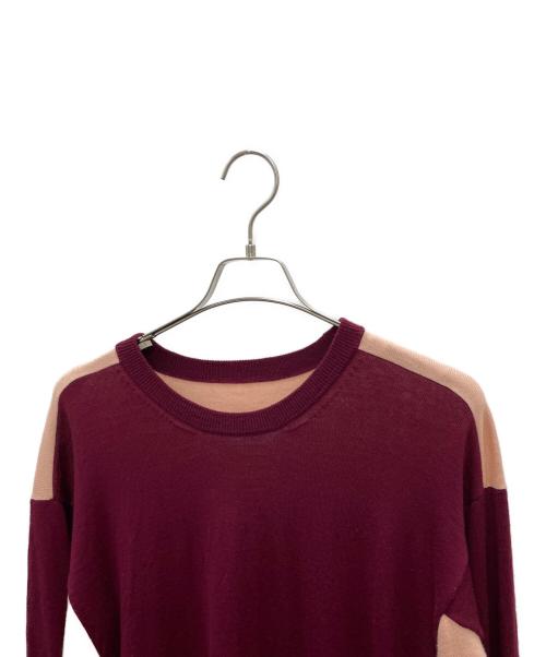 MM6 Maison Margiela（エムエムシックスメゾンマルジェラ）MM6 Maison Margiela (エムエムシックスメゾンマルジェラ) ニット レッド サイズ:Sの古着・服飾アイテム